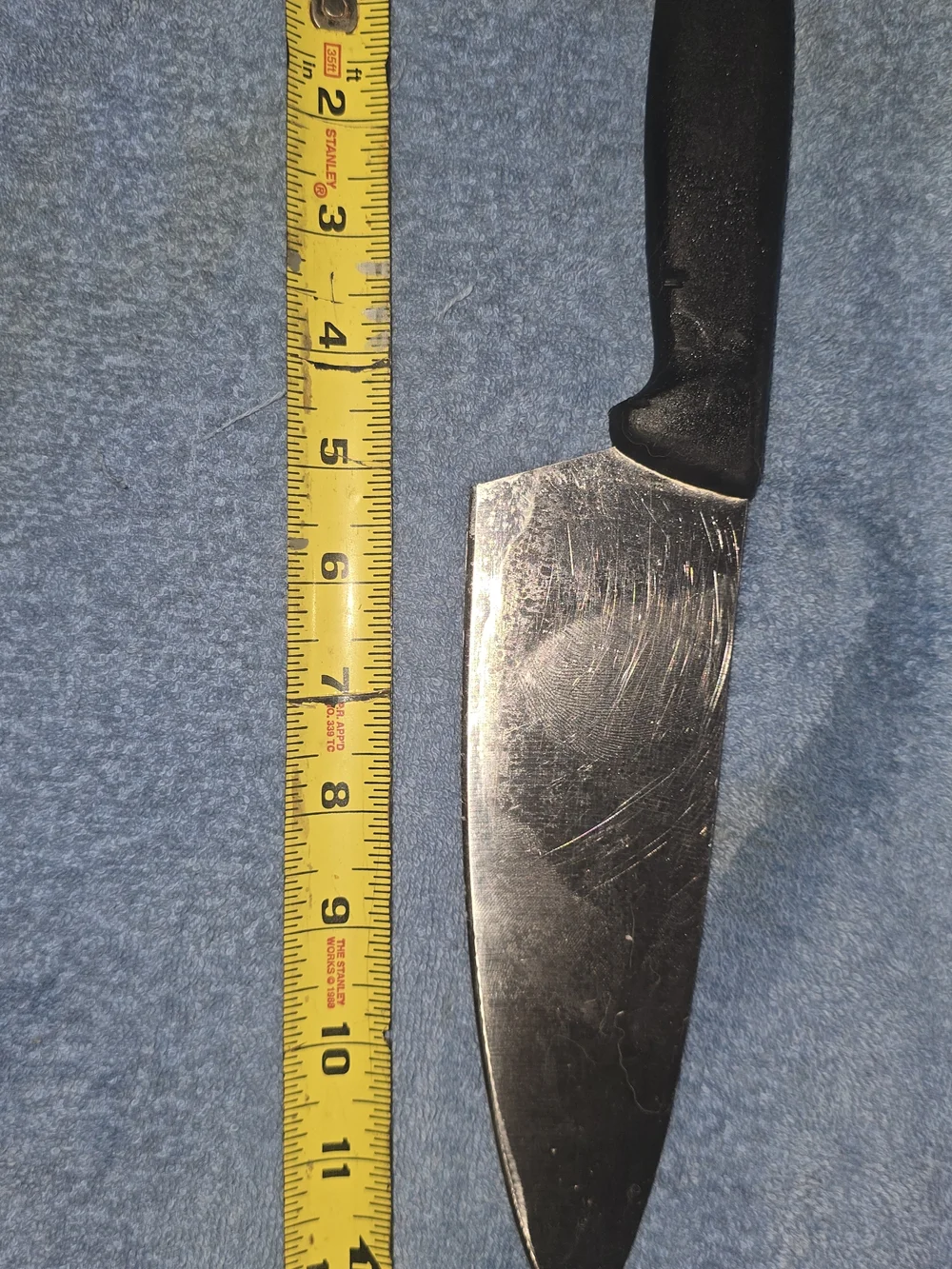 Chef's Kitchen Knife with Black Handle